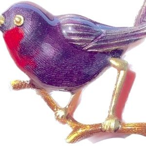 Cute Bluebird Brooch You can wear it on your shoulder!